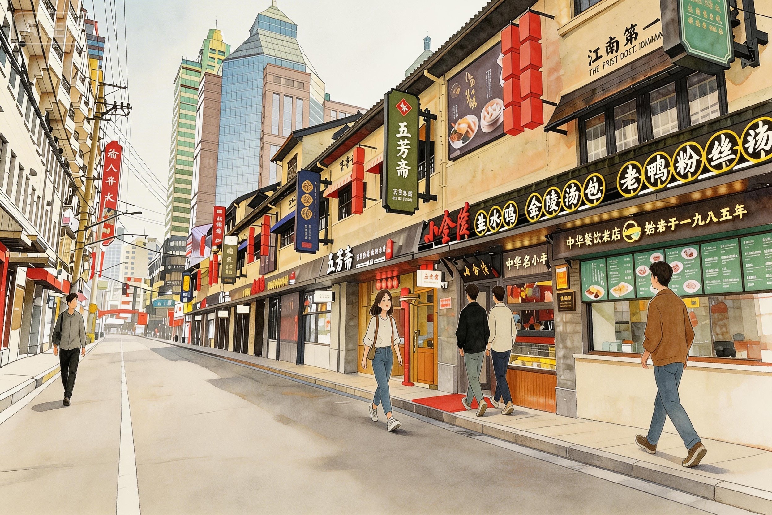 Marcas de alimentos tradicionais retornam ao entorno da Rua Nanjing