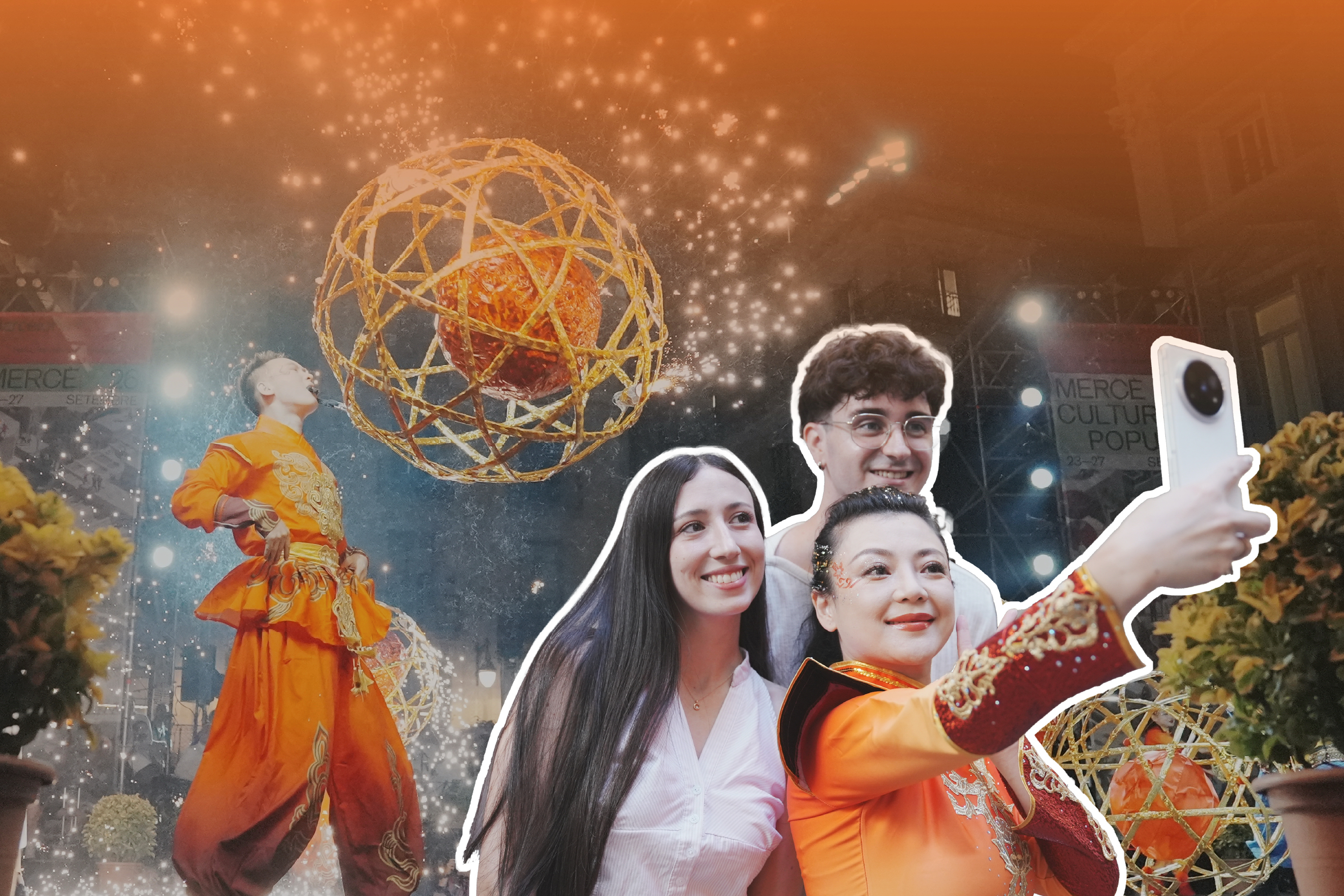 Espetáculo de lanternas de Xangai ilumina celebração espanhola