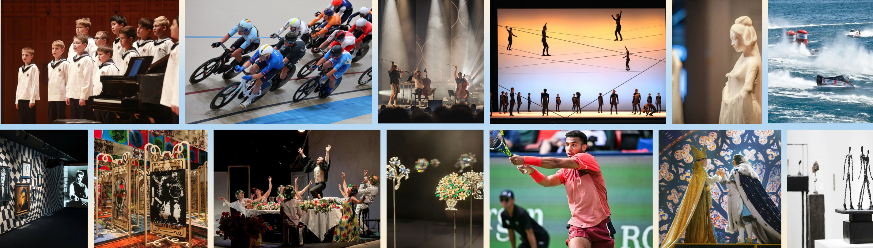 Eventos esportivos, dramas, concertos e exposições em outubro
