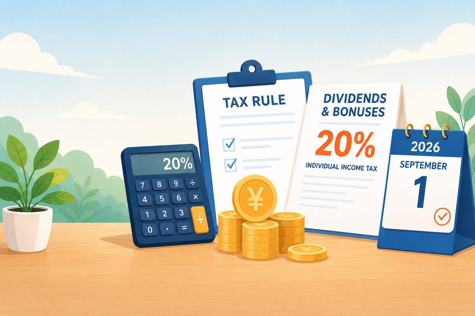 Imposto sobre dividendos e bônus recebidos por pessoas físicas estrangeiras de empresas com investimento estrangeiro