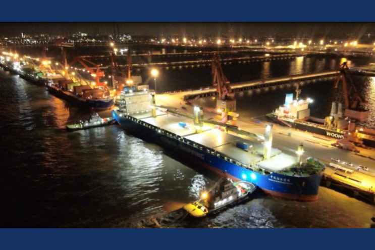 Segurança e fluidez da cadeia de suprimentos de polpa de papel no Porto de Xangai 