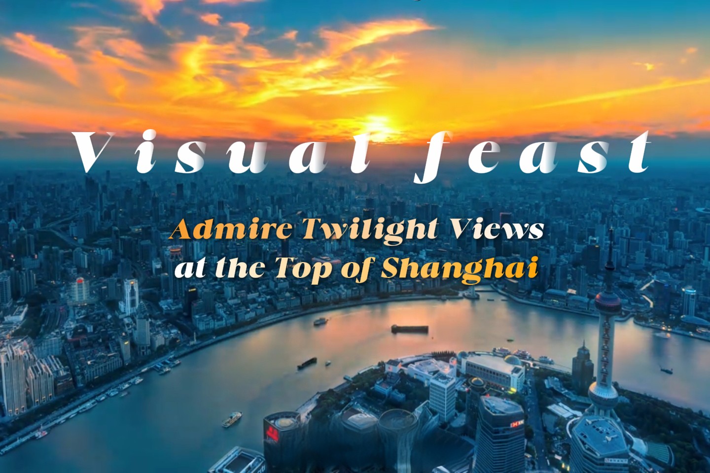 Mirante Top of Shanghai oferece uma vista deslumbrante da cidade